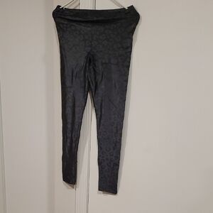 Koral Black Subtle Leopard Print High-Waist Leggings